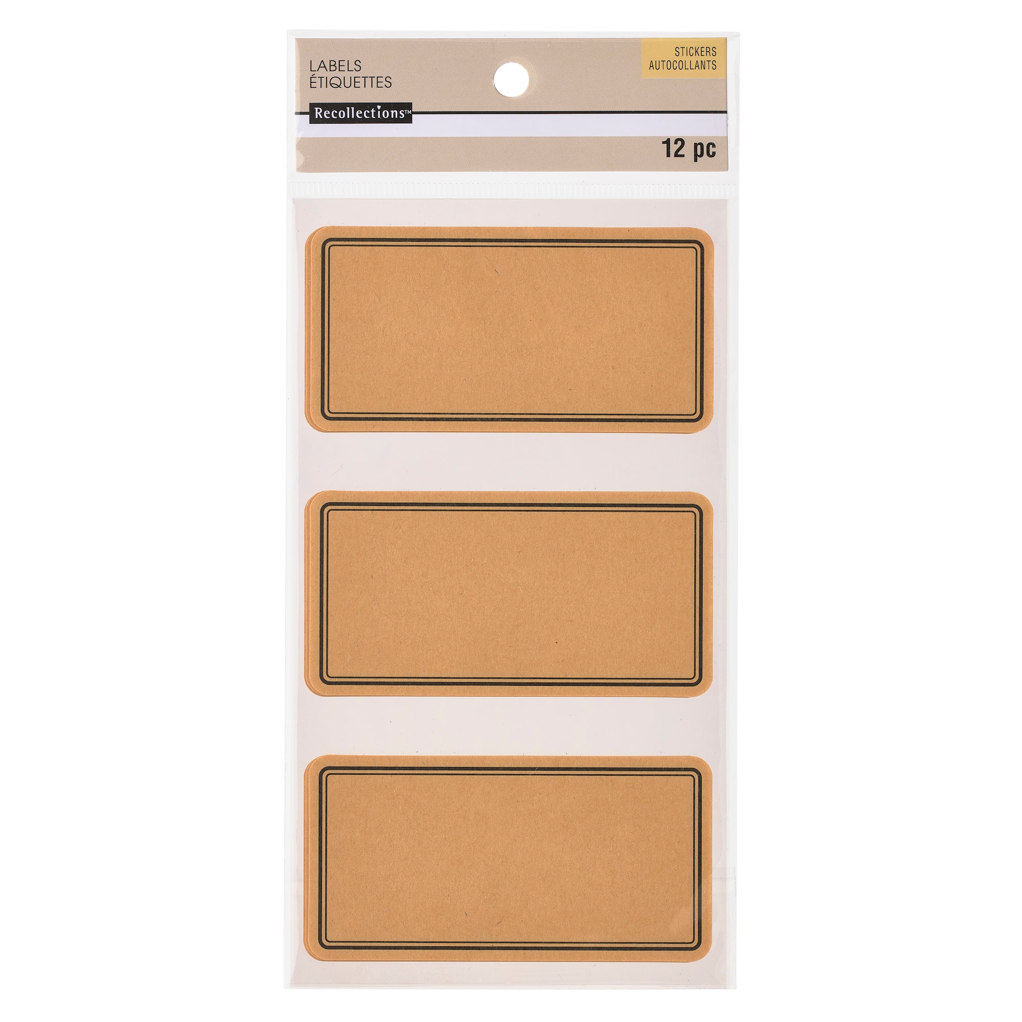 Rectangle Kraft Labels by Recollections™